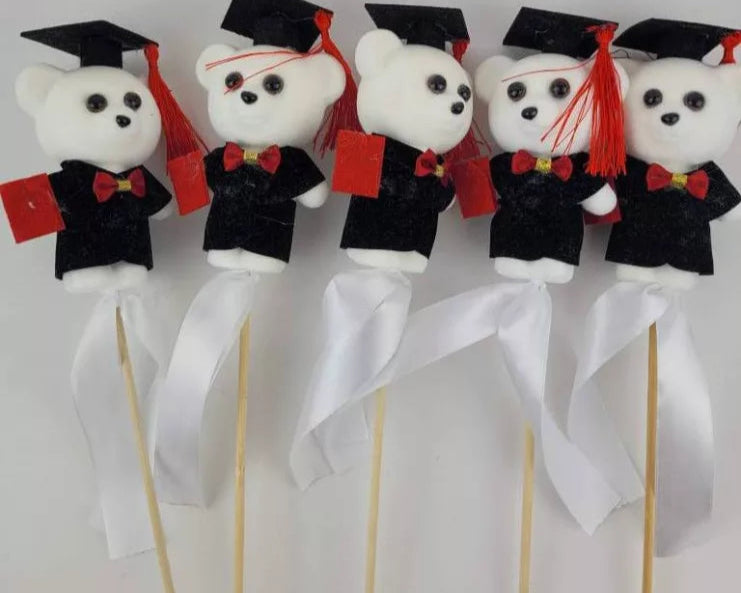 Graduation Teddy Bear Figure 12 cm Big Eyes 🎓