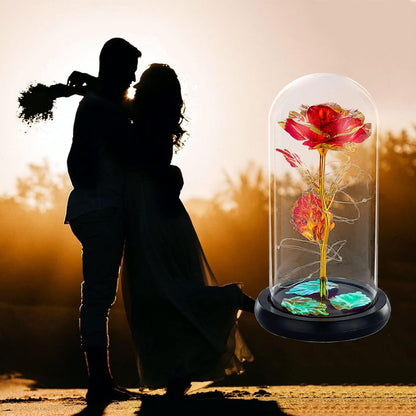 ✨ Örök Rózsa LED Világítással – A legtökéletesebb ajándék Neki!