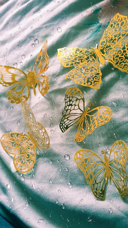 Arany Dekor Pillangó Műrózsacsokrokhoz MeglepiMűhely