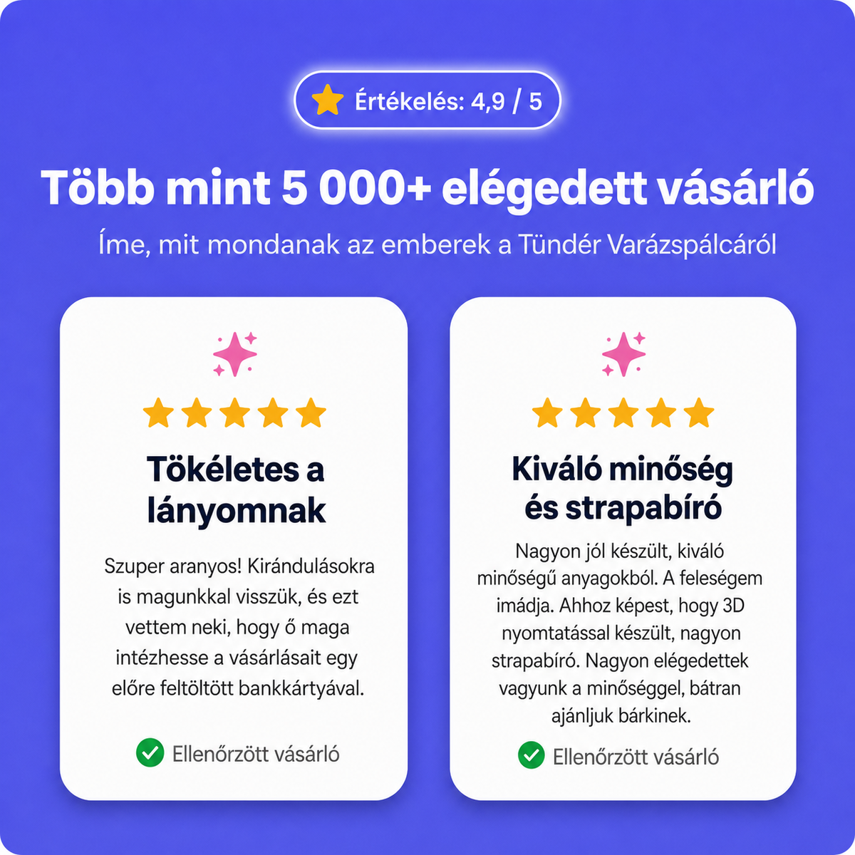 Vásárlói értékelések a varázspálcáról